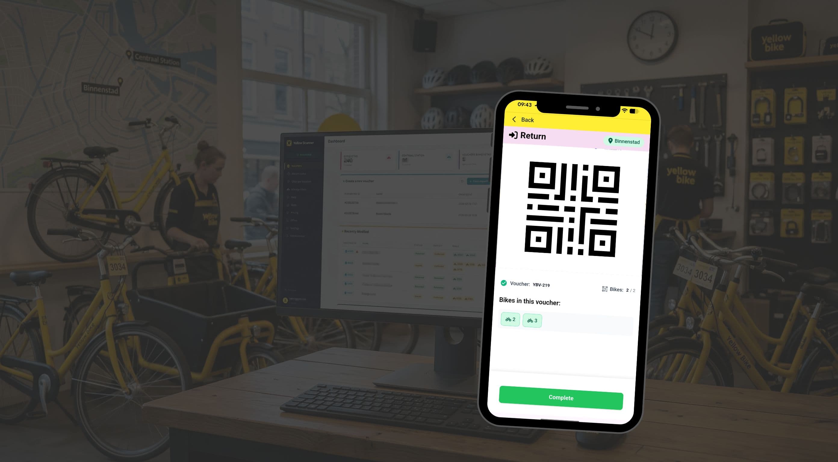 QR-scanner interface